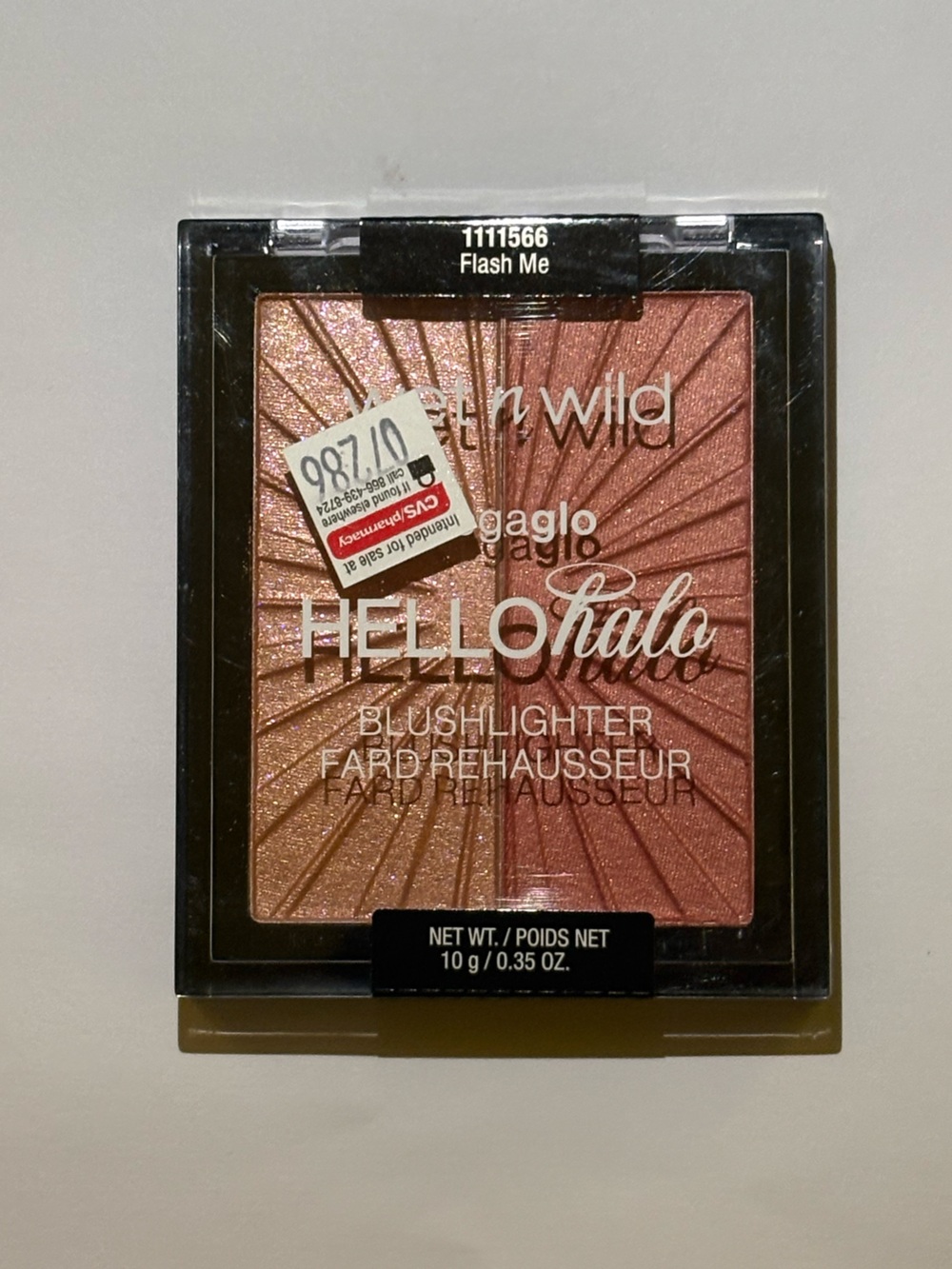 Wet N Wild Hello Halo Blush + Highlighter Blush Duo - Flash Me